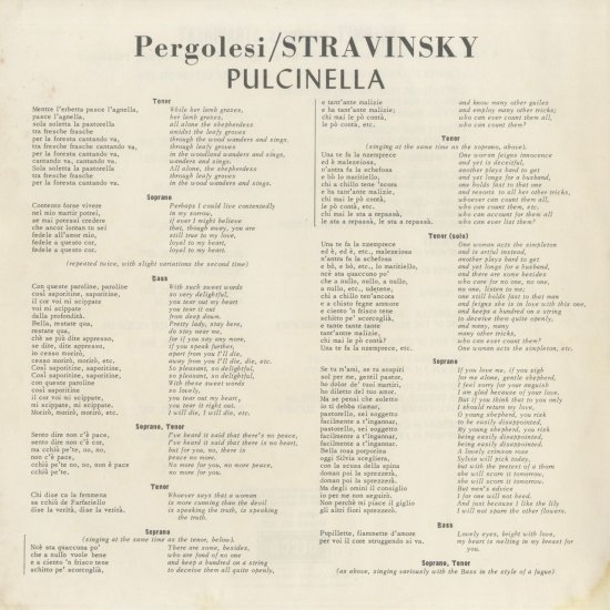ストラヴィンスキー プルチネッラ アンセルメ | クラシックLPレコード