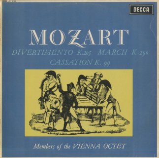 モーツァルト:ディヴェルティメント7番K.205,行進曲K.290,カッサシオンK.99