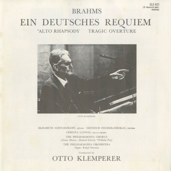 ブラームス ドイツ レクイエム クレンペラー | クラシックLPレコード