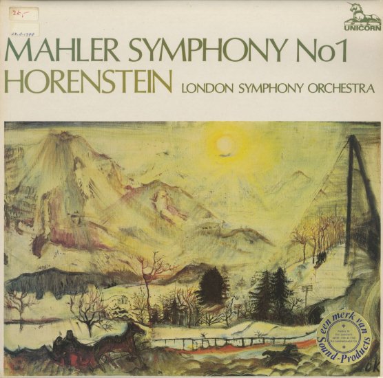 マーラー 交響曲 巨人 ホーレンシュタイン | クラシックLPレコード