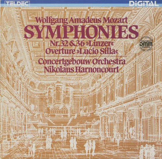 Mozart Symphony K.425 Linz Harnoncourt | LP Record Vinyl