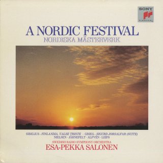 「A Nordic Festival」シベリウス:悲しきワルツ，フィンランディア，グリーグ:組曲「十字軍の王シーグル」，アルヴェーン:スウェーデン狂詩曲第1番「夏至の徹夜祭」，組曲「山の王」，他