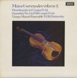 「モーツァルト:セレナーデ集Vol.5」ディヴェルティメントK.63，カッサシオン2番K.99