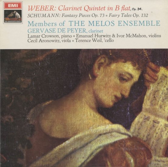 ウェーバー クラリネット五重奏曲 ドゥ・ペイエ メロス･アンサンブル | クラシックLPレコード