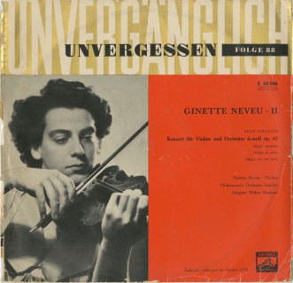 ジネット・ヌヴー | クラシックLPレコードのヴァイオリニスト