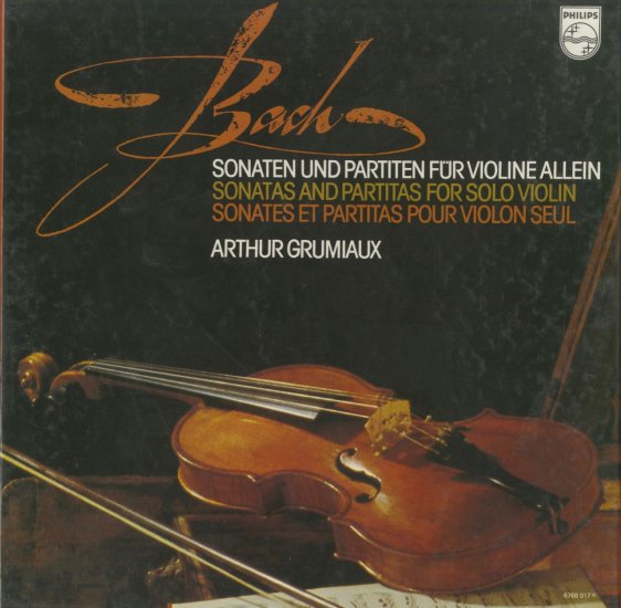 J.S.Bach Violin Sonatas and Partitas Grumiaux | LP Record Vinyl