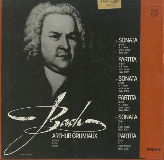 24bit シェリング、グリュミオー J.S.Bach Violin Sonatas and Partitas Grumiaux | LP Record Vinyl