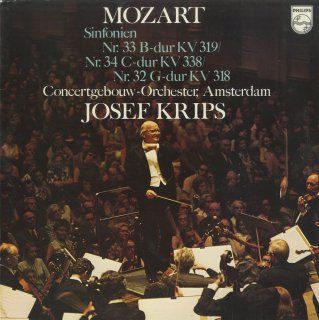 モーツァルト:交響曲32番K.318，33番K.319，34番K.338