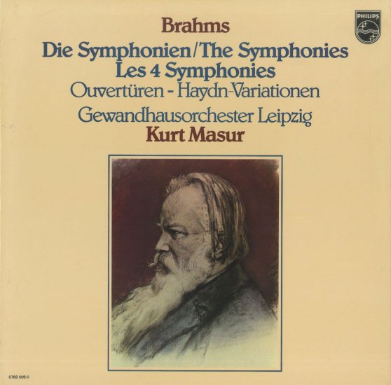 ブラームス 交響曲全集 マズア PHILIPS:6769 009 | クラシックLPレコード