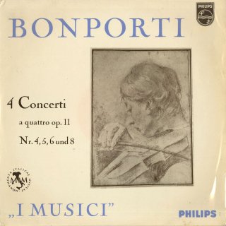 ボンポルティ:4声の協奏曲Op.11-4，5，6，8番