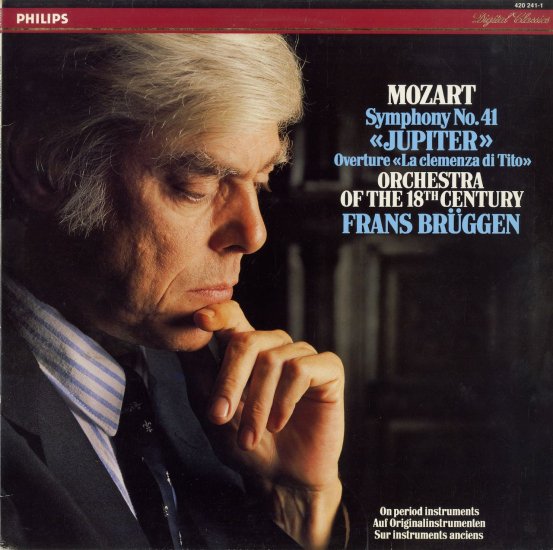 モーツァルト 交響曲 ジュピター ブリュッヘン 420 2411 | クラシックLPレコード