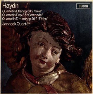 ハイドン:弦楽四重奏曲38番Op.33-2「冗談」，17番Op.3-5「セレナーデ」，76番Op.76-2「五度」