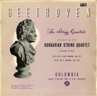 ベートーヴェン:弦楽四重奏曲12番Op.127，16番Op.135