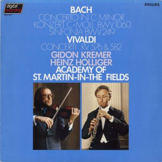 バッハ:ヴァイオリン・オーボエ協奏曲BWV.1060，アダージョ（イースターオラトリオから），ヴィヴァルディ:オーボエ・ヴァイオリン協奏曲，ヴァイオリン協奏曲