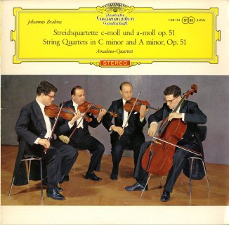 ブラームス:弦楽四重奏曲1番Op.51-1，2番Op.51-2