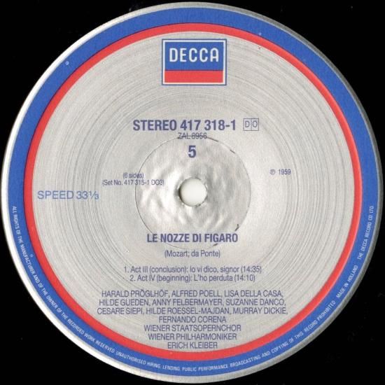 モーツァルト フィガロの結婚 エーリヒ・クライバー