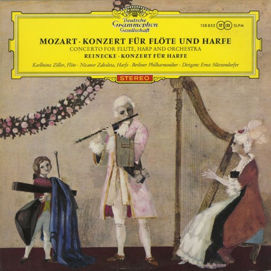 モーツァルト：フルートとハープのための協奏曲K.299，ライネッケ：フルート協奏曲Op.182 - クラシックLPレコード専門店Silent Tone  Record