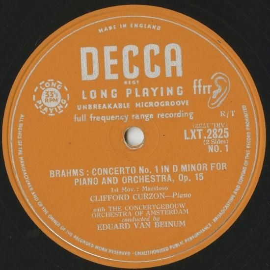 ブラームス:ピアノ協奏曲1番Op.15 - クラシックLPレコード専門店Silent Tone Record ブラームス:ピアノ協奏曲1番Op.15 - クラシックLPレコード専門店Silent Tone Record