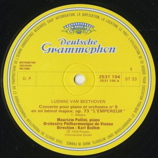 ベートーヴェン：ピアノ協奏曲5番Op.73「皇帝」 - クラシックLP
