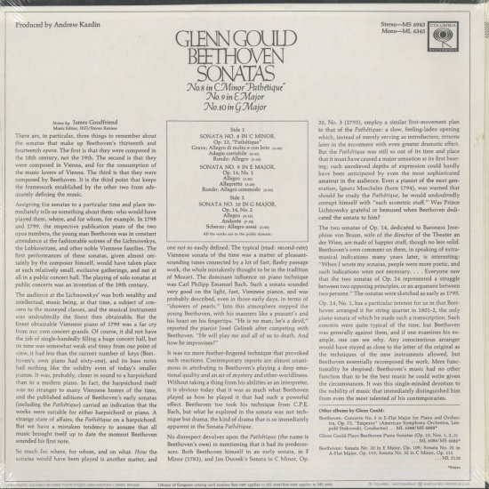 ベートーヴェン：ピアノ・ソナタ8番「悲愴」，9番Op.14－1，10番Op.14－2 - クラシックLPレコード専門店Silent Tone  Record