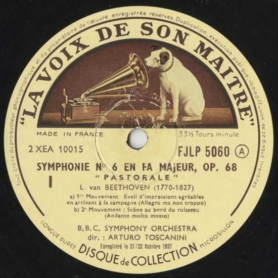 赤盤 レコード Arturo Toscanini ベートーベン 交響曲第6番