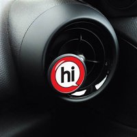 AUTOMOTIVE INTERIOR BADGE VENT CLIP hi RED