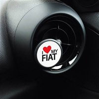 AUTOMOTIVE INTERIOR BADGE VENT CLIP I LOVE MY FIAT