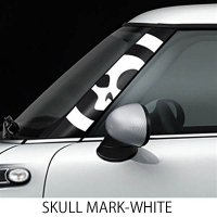 R55,56,57 A-PILLAR DECAL SKULL MARK WHITE