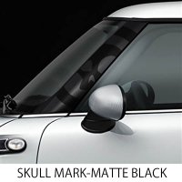 R55,56,57 A-PILLAR DECAL SKULL MARK BLACK