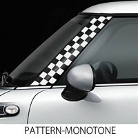 R55,56,57 A-PILLAR DECAL PATTERN WHITE