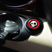 MINI COOPER ENGINE STARTER BUTTON SKULL MARK