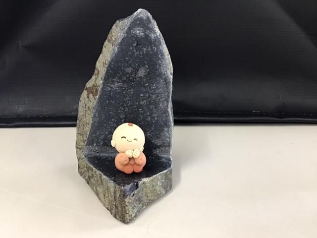 石を彫った置き物 シーサー置物 抱き石敢當 いしがんとう 石敢當シーサー 本格石