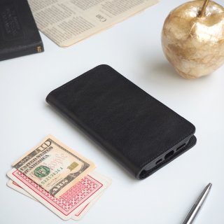 手帳型 iPhoneケース（ブラック）