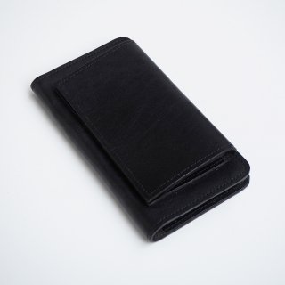 【SALE】フラップポケット付 iPhoneケース（ブラック）iPhone11用のみ