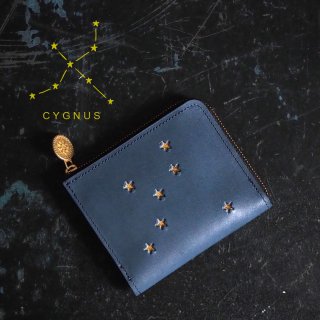 L字ファスナー財布（CYGNUS ナイトブルー）