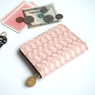 ラウンドファスナー コンパクト財布（ウサギ）