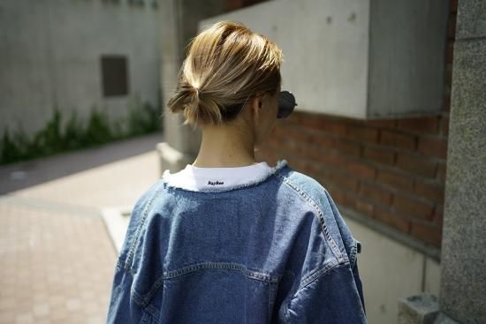 予約】no collar denim JK - BayBee
