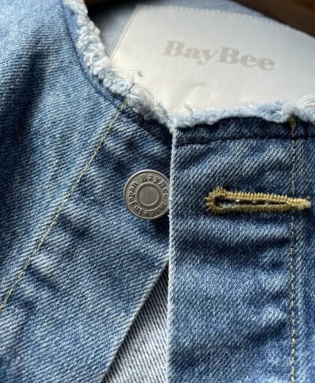 予約】no collar denim JK - BayBee