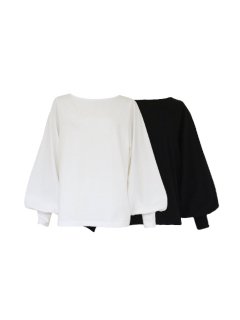 volume sleeve tops(2color)