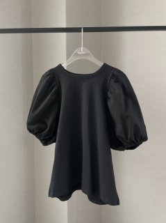 puff sleeve tops(black)