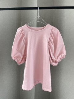 puff sleeve tops(pink)