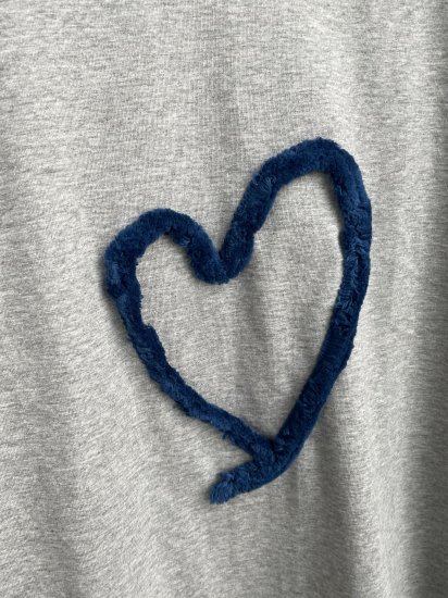 fringe Heart T-shirt(gray) - BayBee