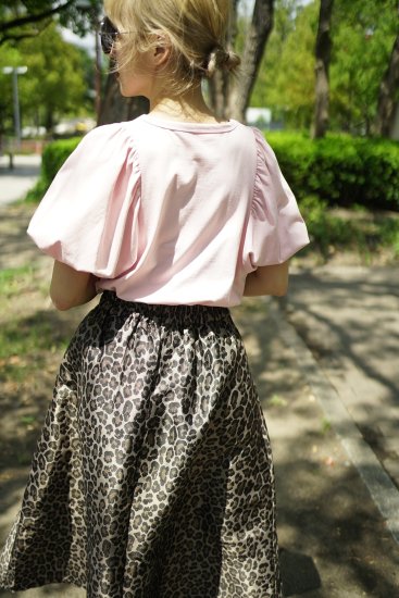 leopard jacquard skirt - BayBee