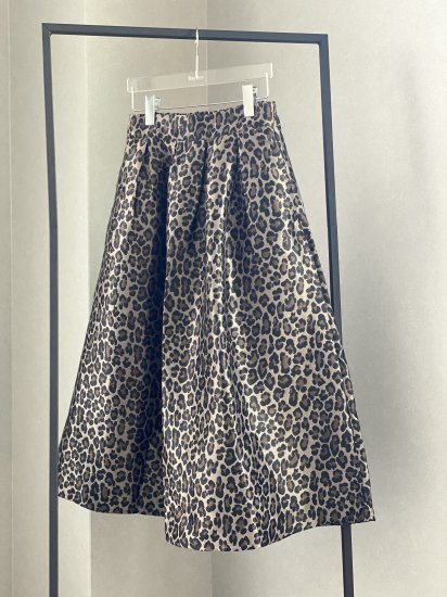 leopard jacquard skirt - BayBee