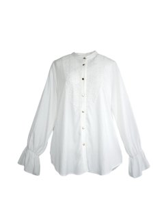 yoke design blouse(white)