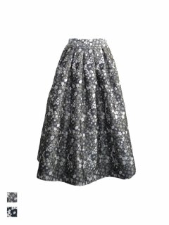 flower jacquard skirt