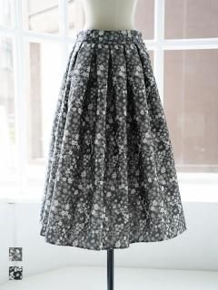 flower jacquard skirt