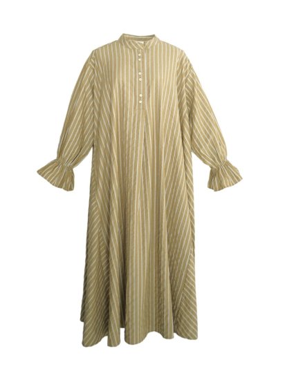 stripe shirt dress(moca) - BayBee