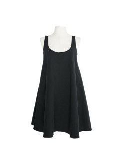 quilting flare dress(black)