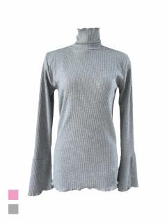 flare sleeve rib tops